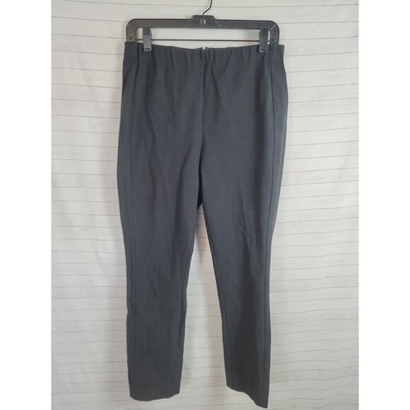 RAG & BONE ELASTIC WAIST SKINNY BLACK PANTS W BACK ZIPPER, SZ 10 - Picture 2 of 13